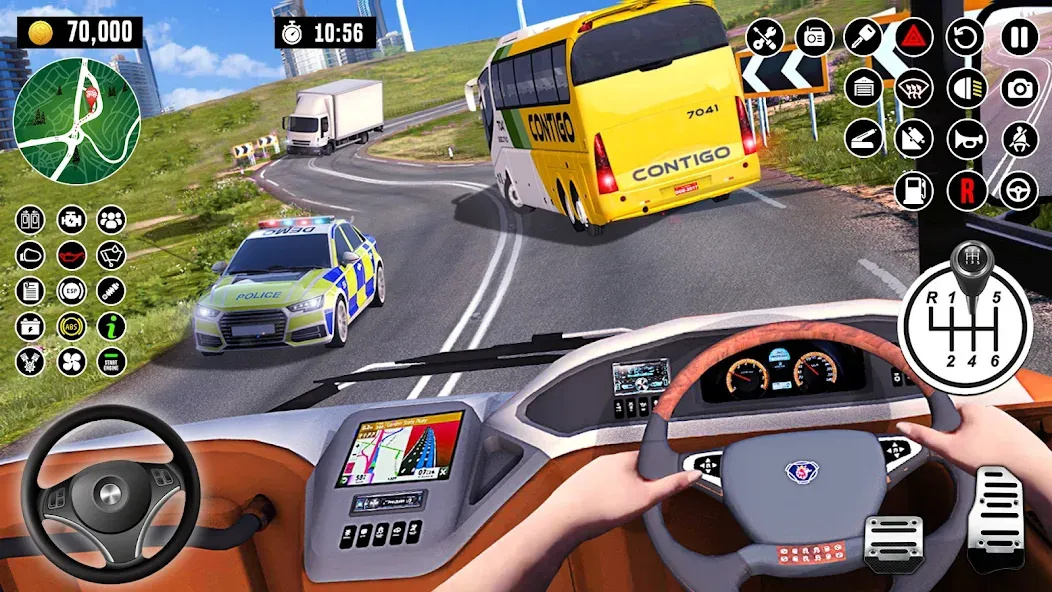 Взлом Bus Driving School : Bus Games  [МОД Mega Pack] — стабильная версия apk на Андроид screen 4