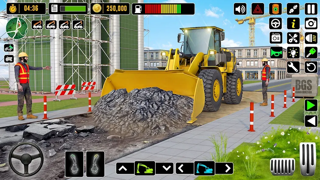 Взломанная City Road Construction Games (Сити Роад Конструкшн Геймс)  [МОД Menu] — полная версия apk на Андроид screen 2