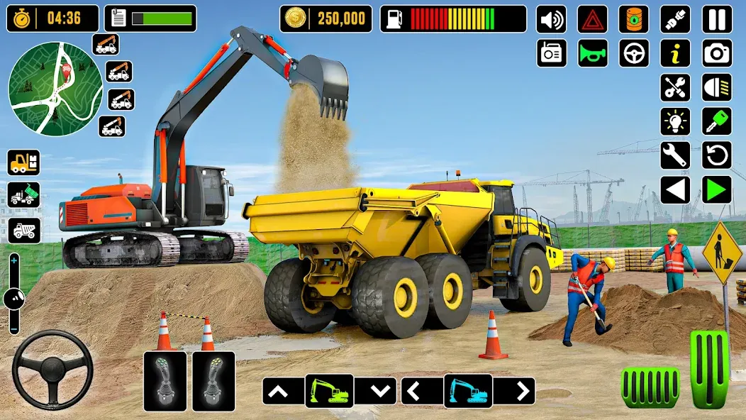 Взломанная City Road Construction Games (Сити Роад Конструкшн Геймс)  [МОД Menu] — полная версия apk на Андроид screen 3