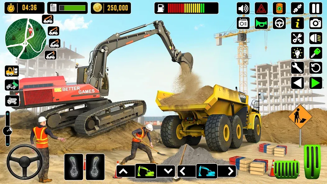 Взломанная City Road Construction Games (Сити Роад Конструкшн Геймс)  [МОД Menu] — полная версия apk на Андроид screen 5