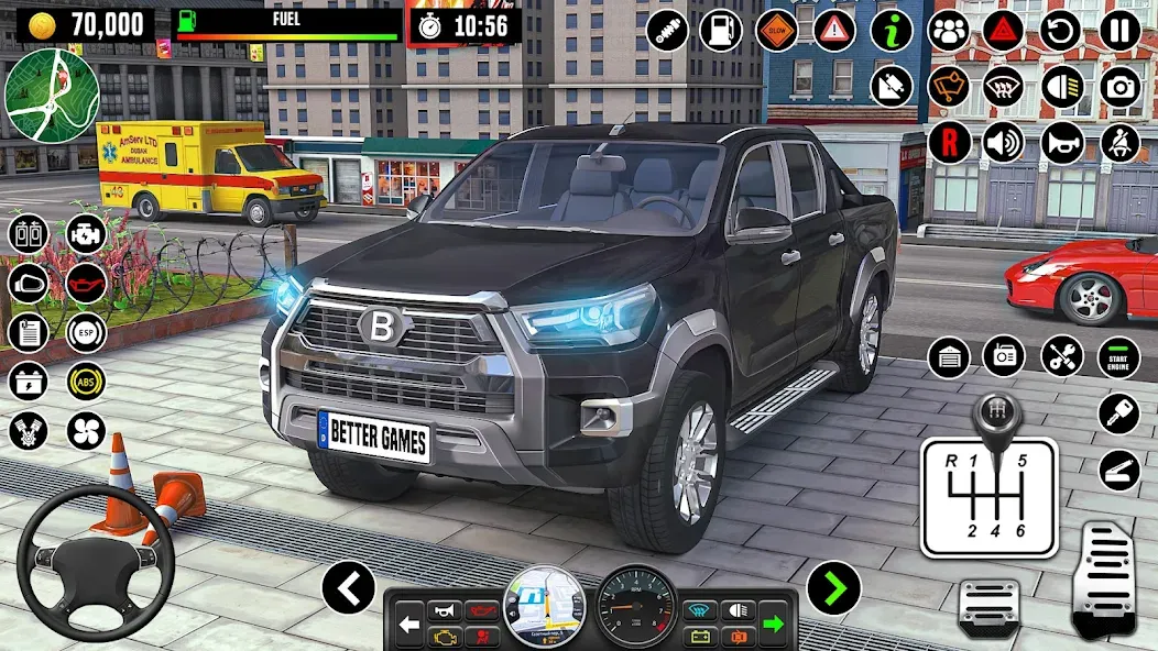 Скачать взломанную City Driving School Car Games  [МОД Много денег] — последняя версия apk на Андроид screen 1