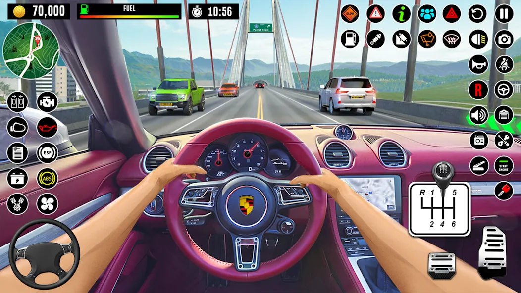 Скачать взломанную City Driving School Car Games  [МОД Много денег] — последняя версия apk на Андроид screen 4