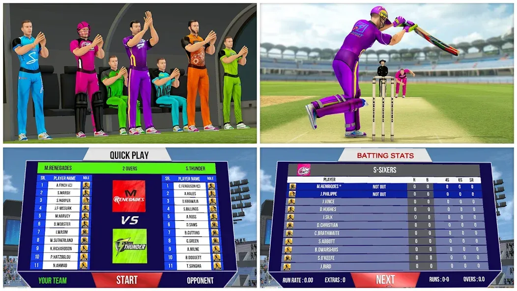 Взломанная Aussie T20 Cricket Game 2023  [МОД Много денег] — последняя версия apk на Андроид screen 5