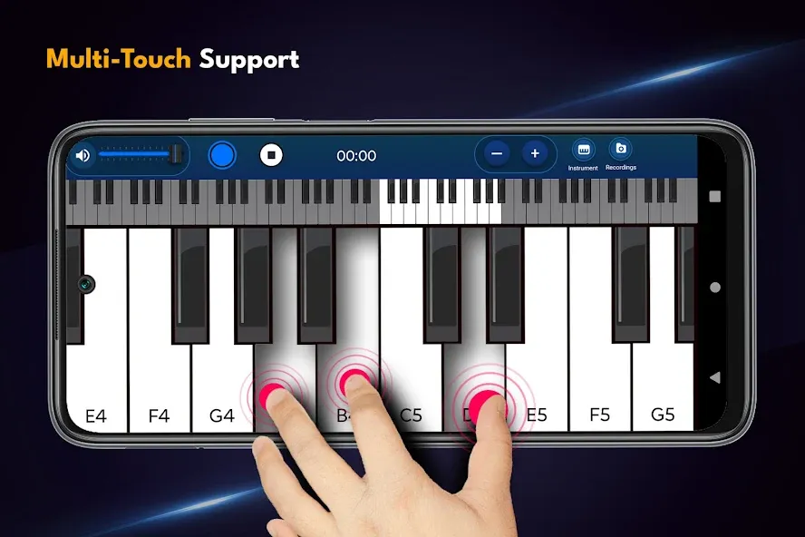 Взломанная Real Piano Keyboard  [МОД Unlimited Money] — стабильная версия apk на Андроид screen 2