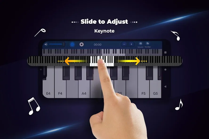 Взломанная Real Piano Keyboard  [МОД Unlimited Money] — стабильная версия apk на Андроид screen 3