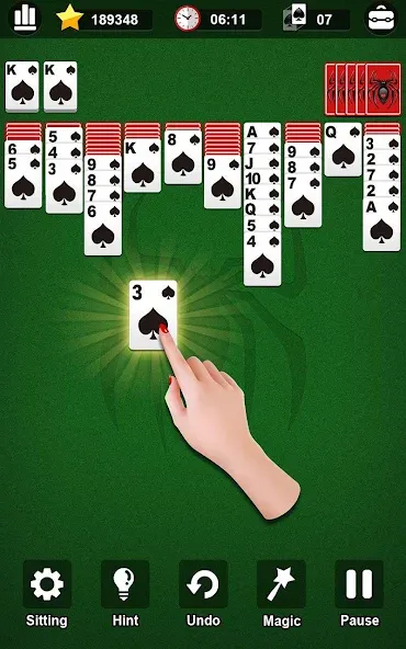 Взлом Spider Solitaire  [МОД Меню] — полная версия apk на Андроид screen 1