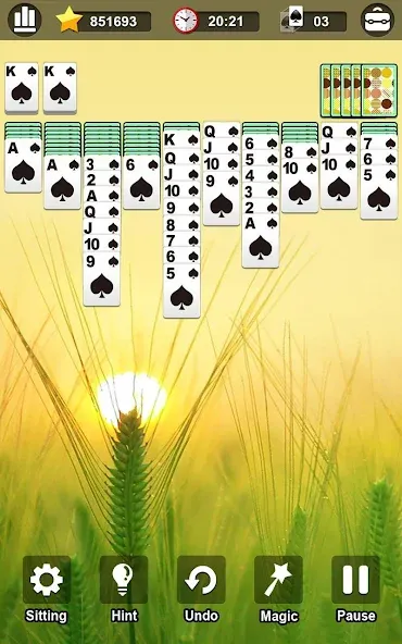 Взлом Spider Solitaire  [МОД Меню] — полная версия apk на Андроид screen 3