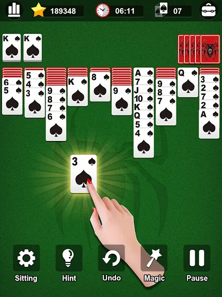 Взлом Spider Solitaire  [МОД Меню] — полная версия apk на Андроид screen 5