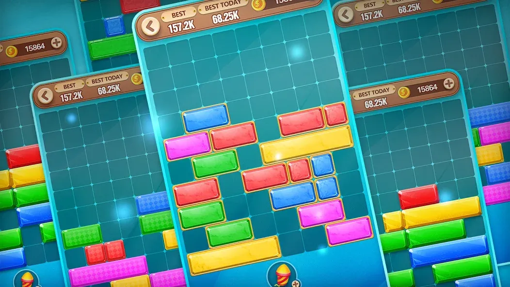 Скачать взлом Block Crush — Puzzle Game  [МОД Бесконечные монеты] — последняя версия apk на Андроид screen 3