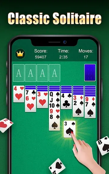 Скачать взлом Solitaire  [МОД Меню] — стабильная версия apk на Андроид screen 1