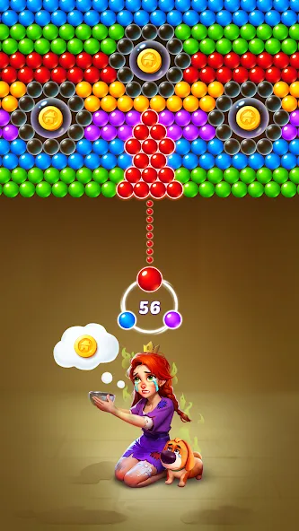 Взломанная Bubble Shooter Kingdom  [МОД Mega Pack] — стабильная версия apk на Андроид screen 1