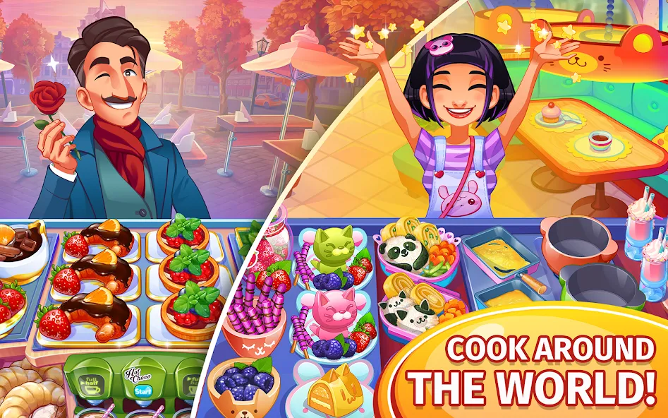 Взлом Cooking Craze: Restaurant Game  [МОД Mega Pack] — стабильная версия apk на Андроид screen 2