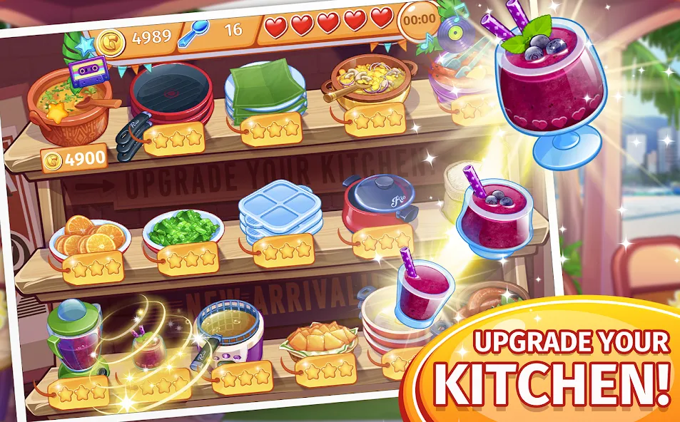 Взлом Cooking Craze: Restaurant Game  [МОД Mega Pack] — стабильная версия apk на Андроид screen 3