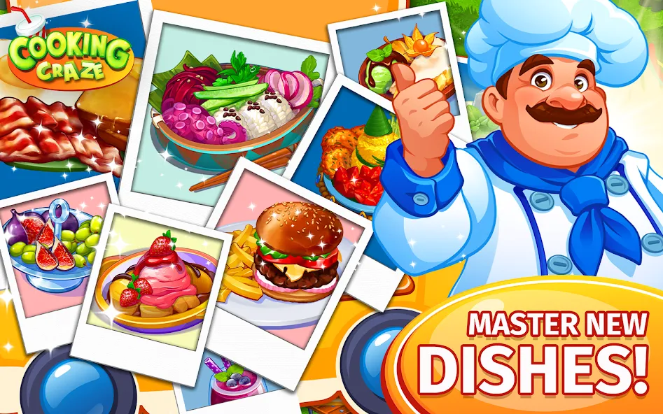 Взлом Cooking Craze: Restaurant Game  [МОД Mega Pack] — стабильная версия apk на Андроид screen 5