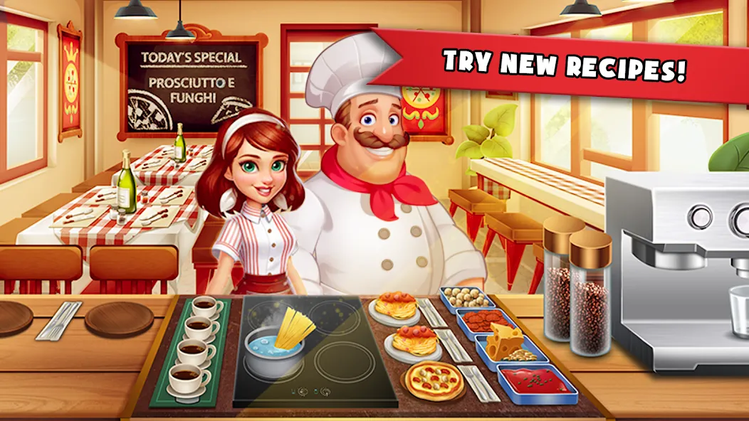 Скачать взломанную Cooking Madness: A Chef's Game  [МОД Бесконечные монеты] — стабильная версия apk на Андроид screen 1