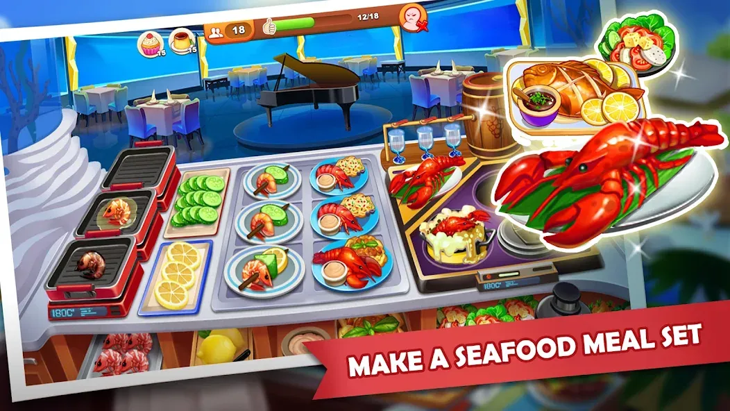 Скачать взломанную Cooking Madness: A Chef's Game  [МОД Бесконечные монеты] — стабильная версия apk на Андроид screen 3