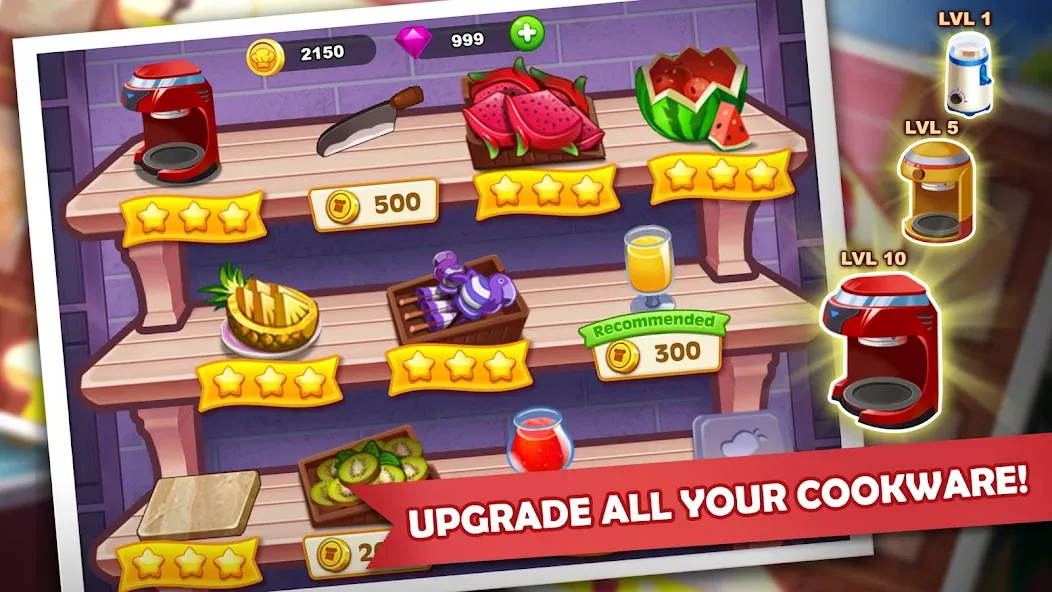 Скачать взломанную Cooking Madness: A Chef's Game  [МОД Бесконечные монеты] — стабильная версия apk на Андроид screen 4