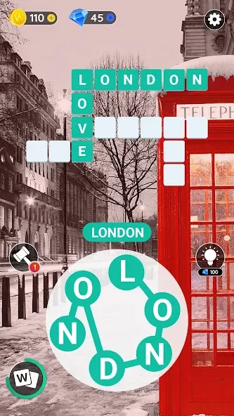 Скачать взломанную Word City: Connect Word Game (Ворд Сити)  [МОД Бесконечные деньги] — последняя версия apk на Андроид screen 1