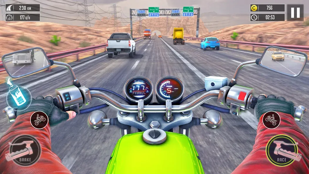 Взлом 3d Bike Racing Bike Race Games  [МОД Menu] — стабильная версия apk на Андроид screen 3