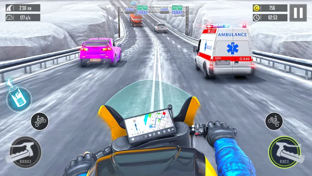 Взлом 3d Bike Racing Bike Race Games  [МОД Menu] — стабильная версия apk на Андроид screen 4