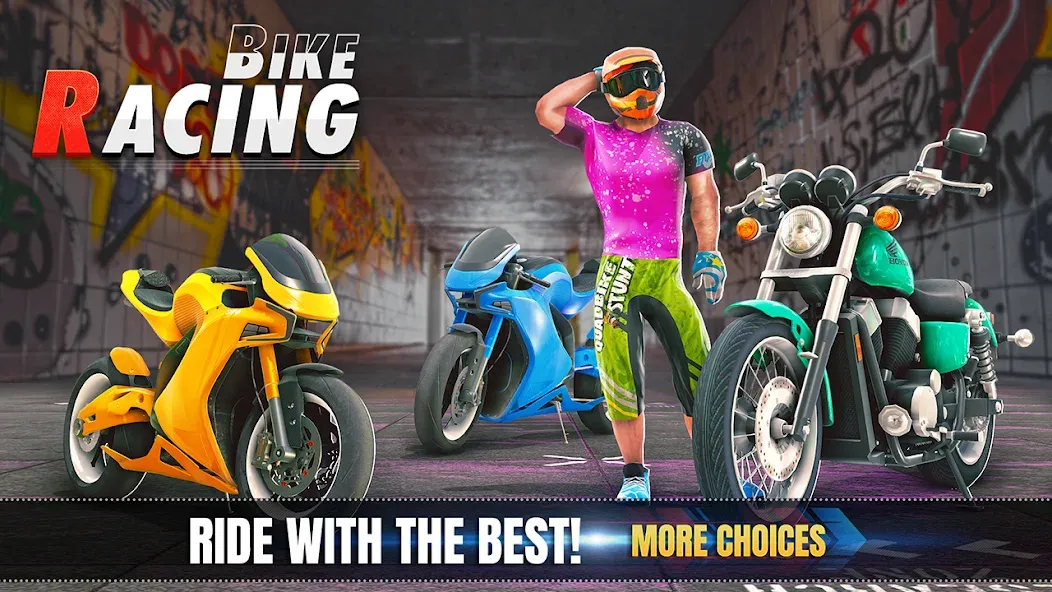 Взлом 3d Bike Racing Bike Race Games  [МОД Menu] — стабильная версия apk на Андроид screen 5