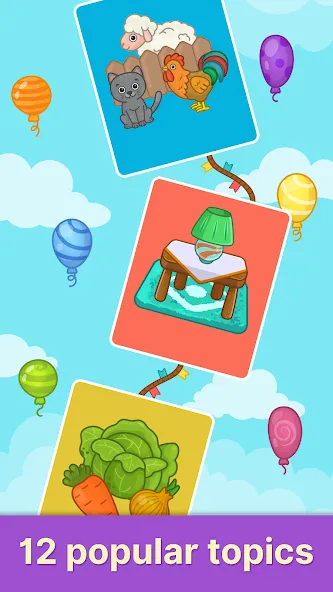 Взломанная Bimi Boo Flashcards for Kids  [МОД Unlocked] — стабильная версия apk на Андроид screen 5