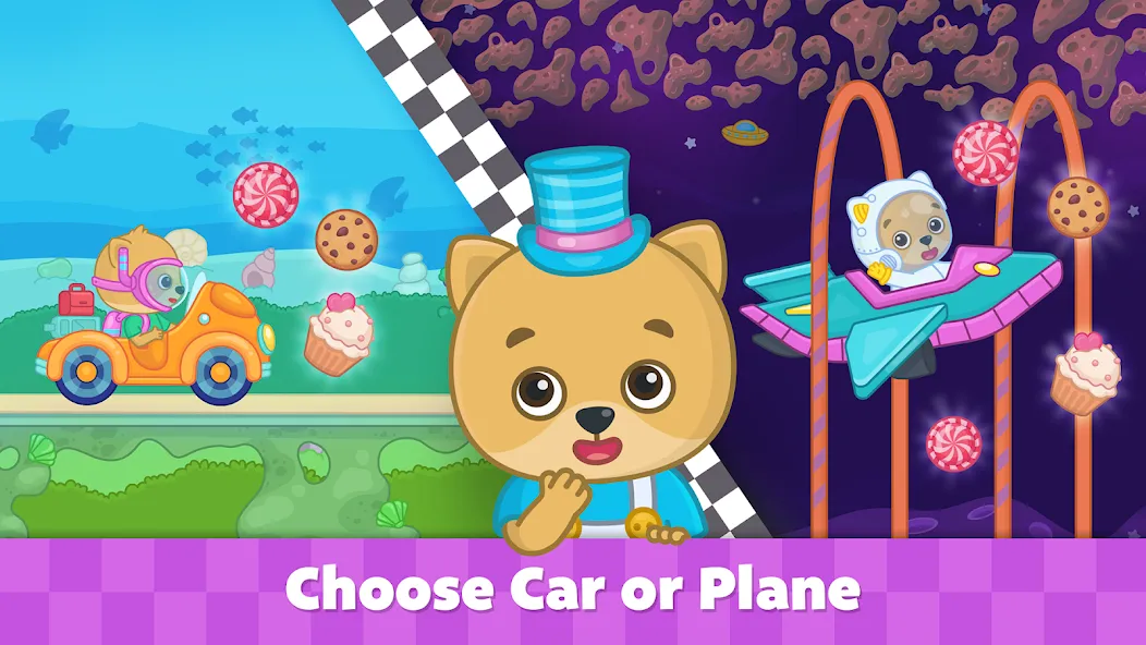 Скачать взломанную Bimi Boo Car Games for Kids  [МОД Бесконечные монеты] — стабильная версия apk на Андроид screen 3