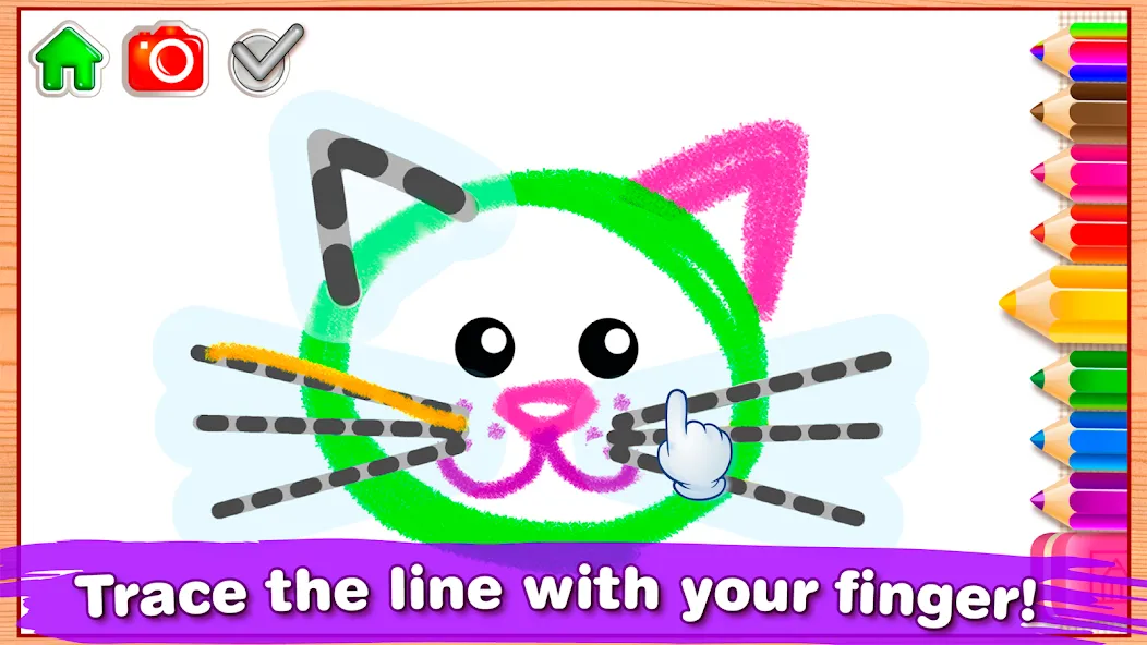 Скачать взлом Bini Drawing for Kids Games (Бини)  [МОД Menu] — последняя версия apk на Андроид screen 3