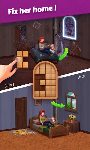 Скачать взлом Jigsaw Puzzles — Block Puzzle (Джигсоу Пазлы)  [МОД Много денег] — полная версия apk на Андроид screen 3