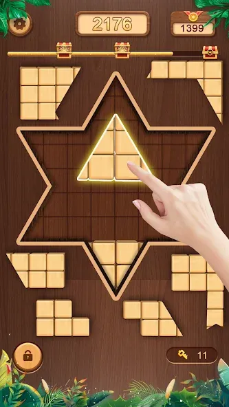 Взломанная WoodCube — Woody Puzzle (ВудКуб)  [МОД Бесконечные монеты] — полная версия apk на Андроид screen 3