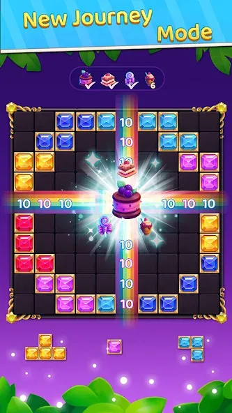 Взломанная Block Puzzle: Block Blast!  [МОД Unlimited Money] — стабильная версия apk на Андроид screen 1