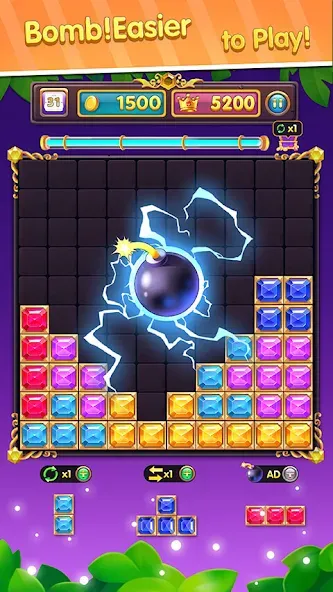 Взломанная Block Puzzle: Block Blast!  [МОД Unlimited Money] — стабильная версия apk на Андроид screen 2