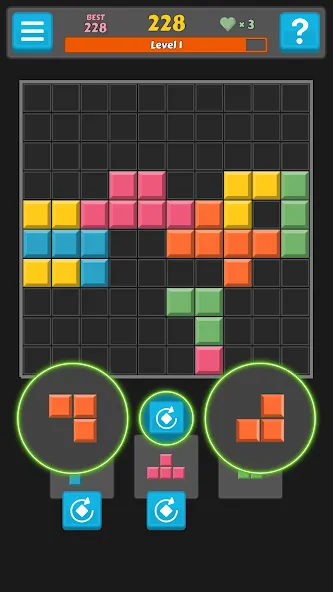 Взломанная Block Buster — Hex and Square  [МОД Unlocked] — стабильная версия apk на Андроид screen 3