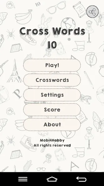 Взлом CrossWords 10 (Кроссворды 10)  [МОД Menu] — стабильная версия apk на Андроид screen 1