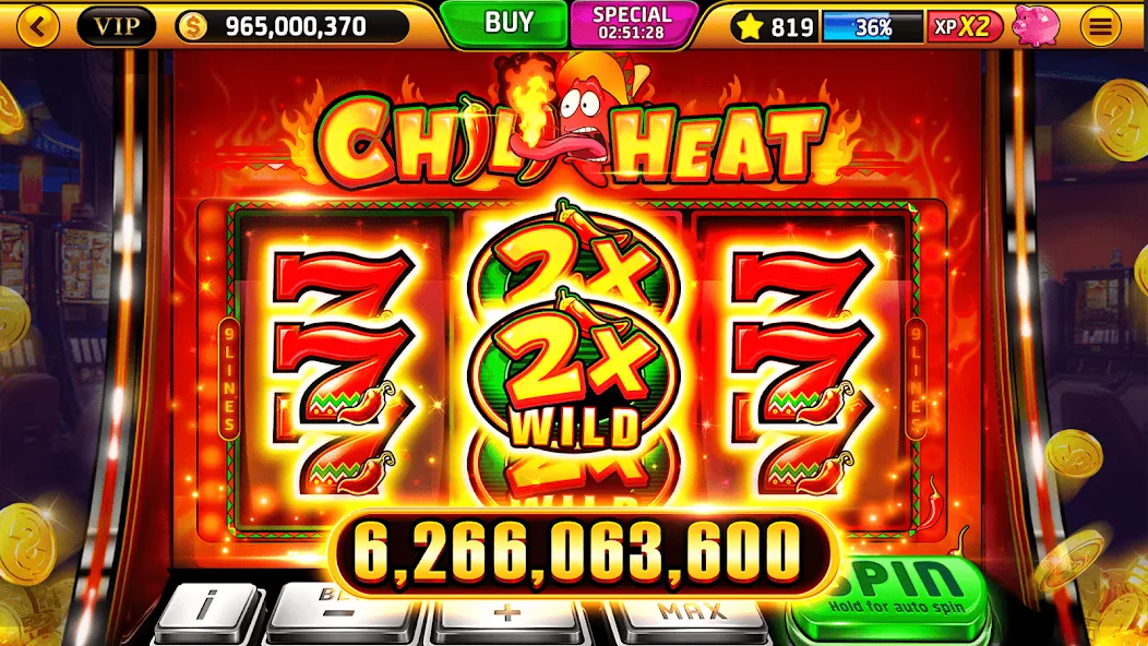 Скачать взломанную Wild Classic Slots Casino Game  [МОД Mega Pack] — стабильная версия apk на Андроид screen 5