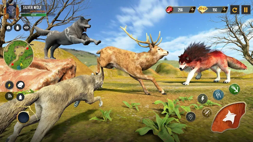 Взлом Wild Wolf Simulator Wolf Games  [МОД Unlocked] — полная версия apk на Андроид screen 5