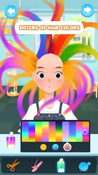 Взломанная Hair salon games : Hairdresser  [МОД Бесконечные деньги] — полная версия apk на Андроид screen 1