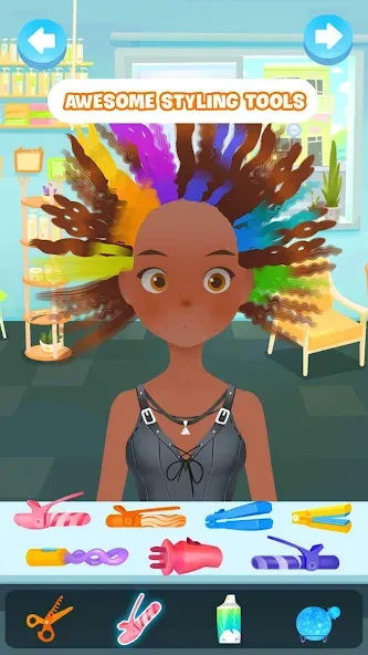 Взломанная Hair salon games : Hairdresser  [МОД Бесконечные деньги] — полная версия apk на Андроид screen 2