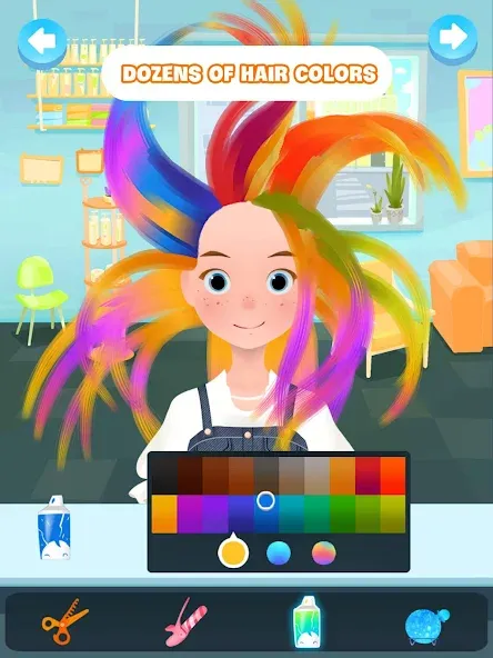 Взломанная Hair salon games : Hairdresser  [МОД Бесконечные деньги] — полная версия apk на Андроид screen 5