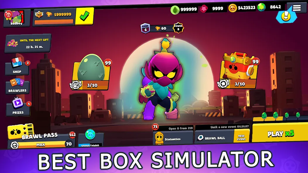 Взлом Box Simulator for Brawl Stars  [МОД Menu] — полная версия apk на Андроид screen 1