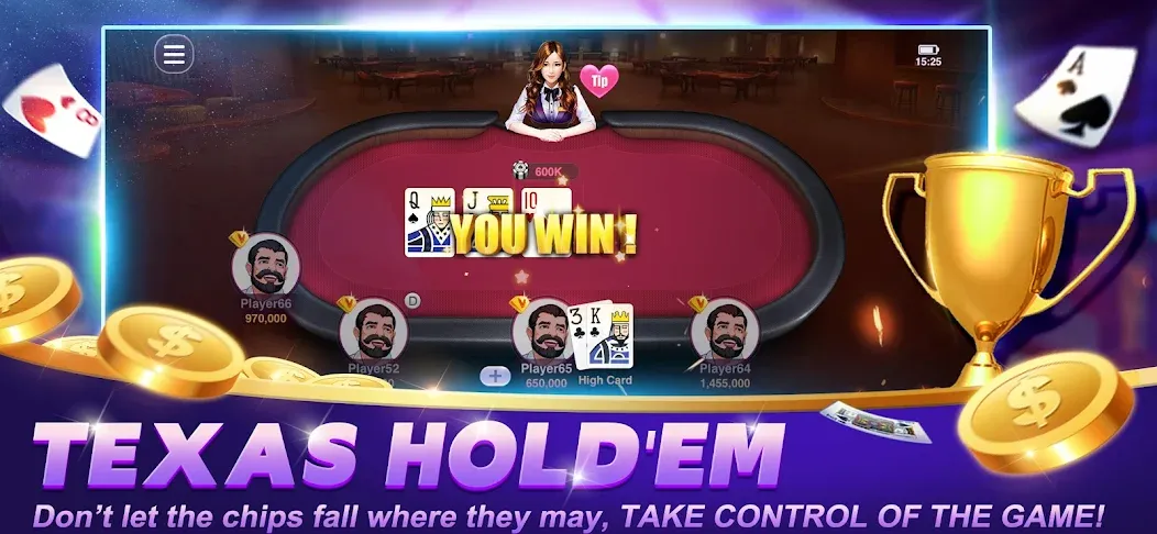 Взлом Happy Poker Slots (Хэппи Покер Слоты)  [МОД Все открыто] — последняя версия apk на Андроид screen 4