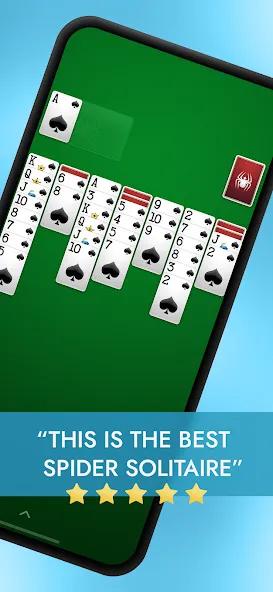 Взломанная Spider Solitaire  [МОД Все открыто] — полная версия apk на Андроид screen 1