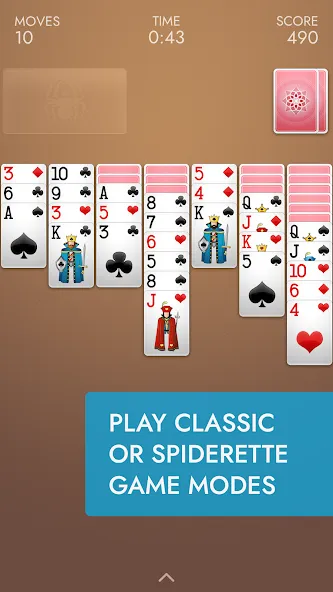 Взломанная Spider Solitaire  [МОД Все открыто] — полная версия apk на Андроид screen 5