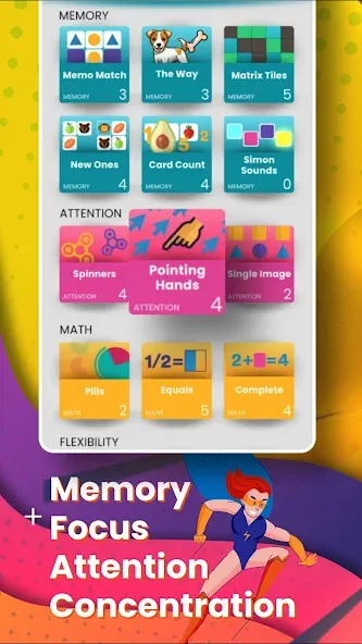 Скачать взломанную Brain Power — Working memory  [МОД Mega Pack] — последняя версия apk на Андроид screen 3