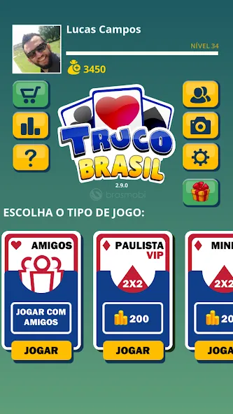 Взлом Truco Brasil — Truco online (Труко Бразиль)  [МОД Бесконечные монеты] — полная версия apk на Андроид screen 1