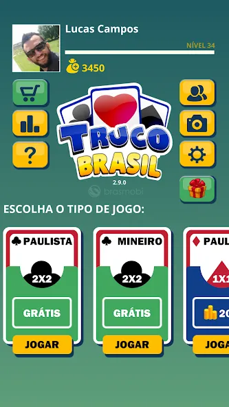 Взлом Truco Brasil — Truco online (Труко Бразиль)  [МОД Бесконечные монеты] — полная версия apk на Андроид screen 2