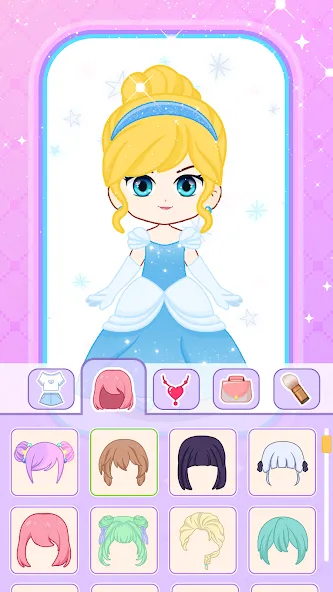 Взломанная Doll Dress Up: Makeup Games (Долл Дресс Ап)  [МОД Unlocked] — последняя версия apk на Андроид screen 4