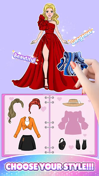 Скачать взломанную Paper Doll: Fashion Dress Up (Свит Пейпер Долл)  [МОД Все открыто] — полная версия apk на Андроид screen 5