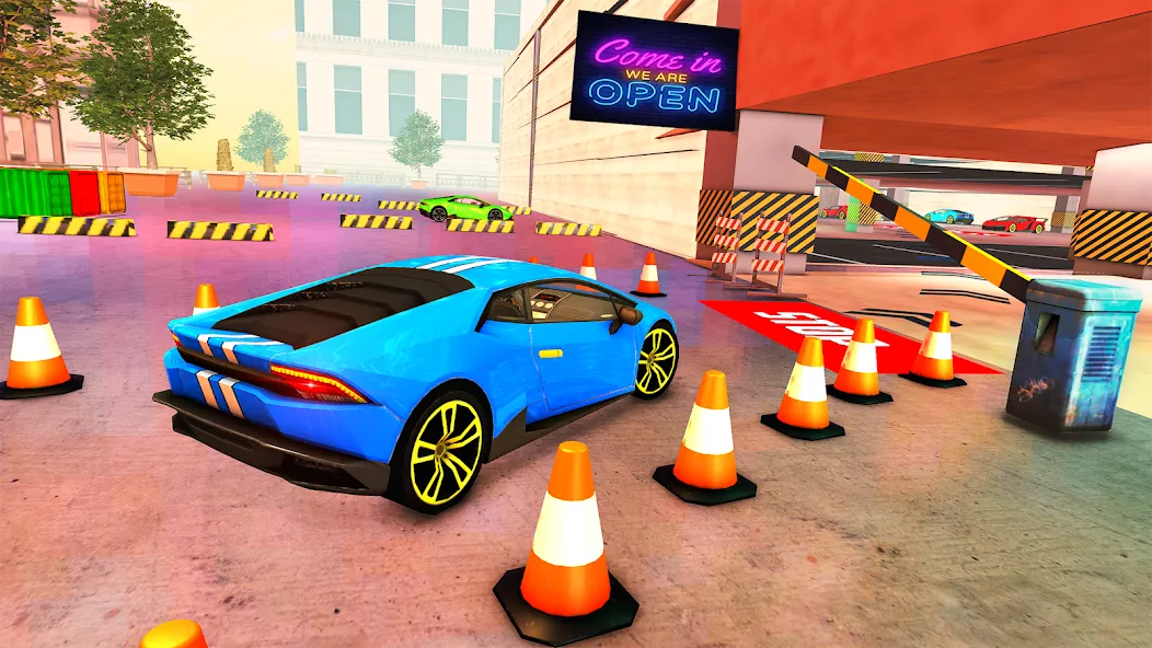 Скачать взломанную Street Car Parking: Car Games  [МОД Unlocked] — полная версия apk на Андроид screen 1