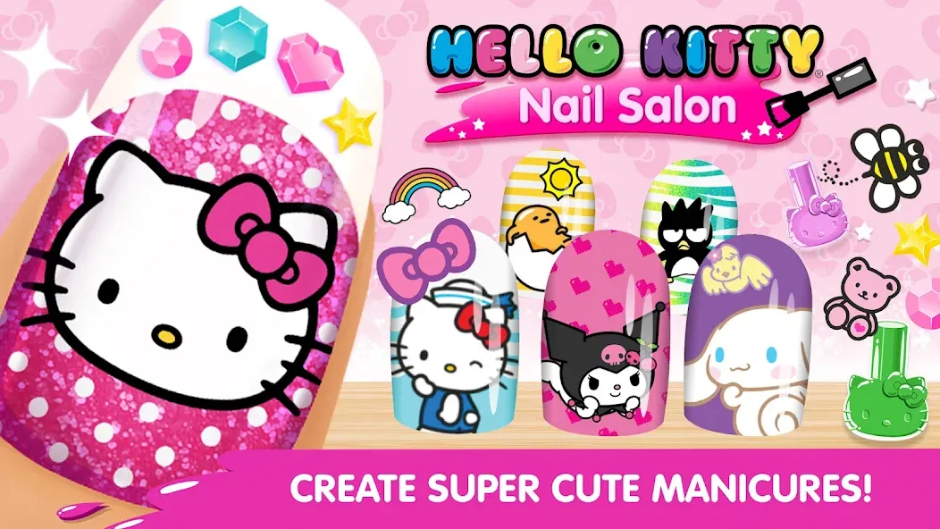 Взломанная Hello Kitty Nail Salon  [МОД Unlimited Money] — стабильная версия apk на Андроид screen 1